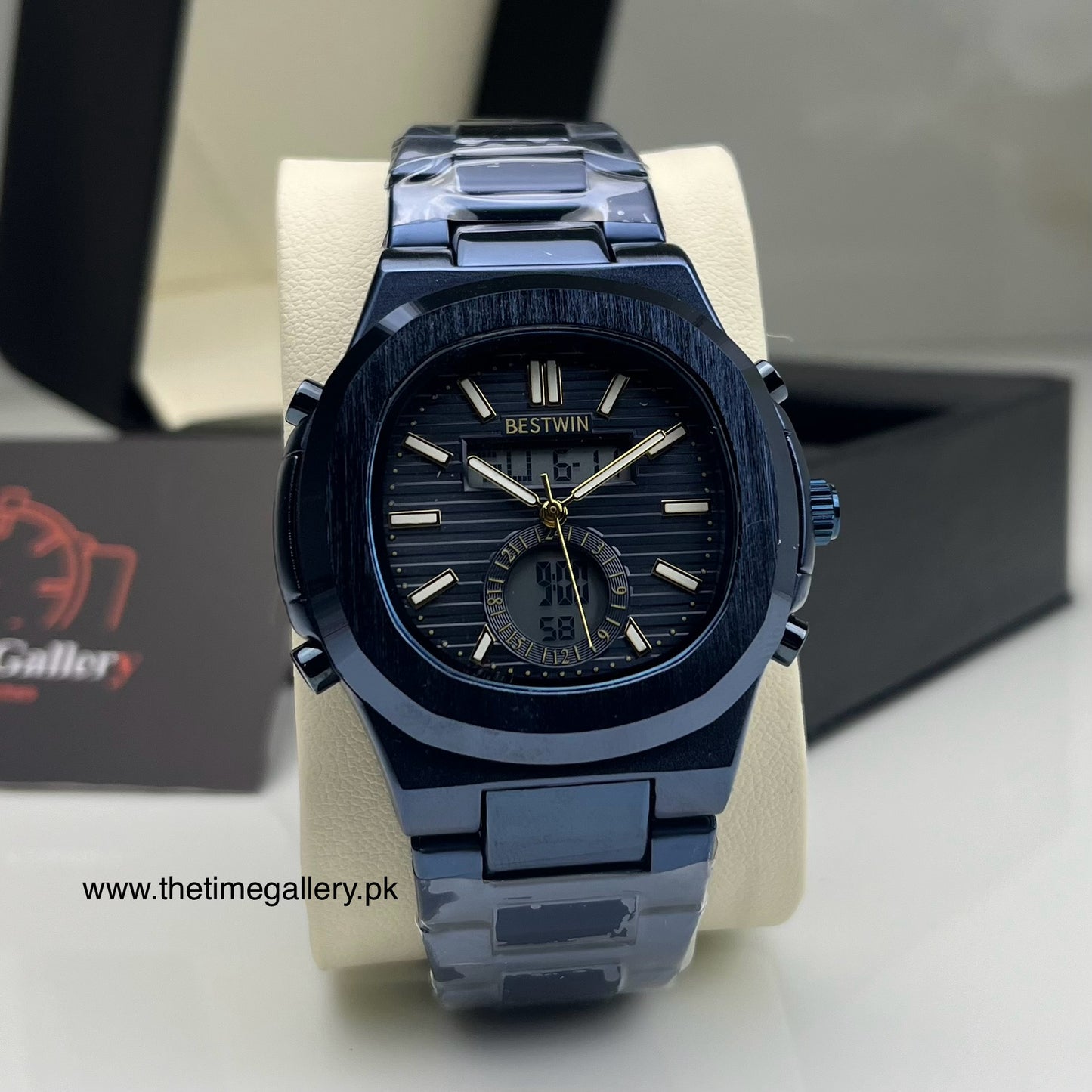 Chain Watch for Men BW-118 Dual Time