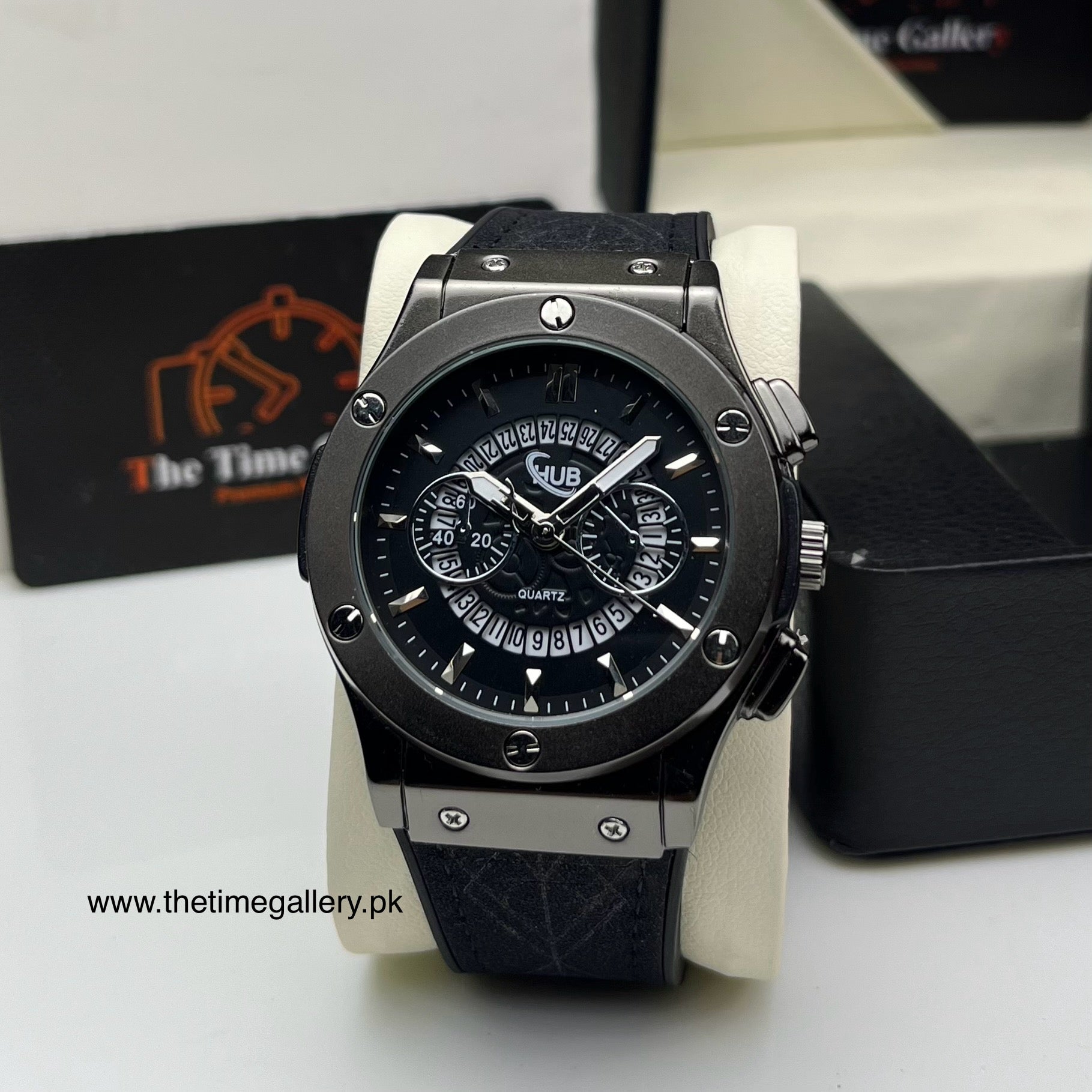 Black Hublot Watch 582888 Hublot Automatic Hublot 582888 Black