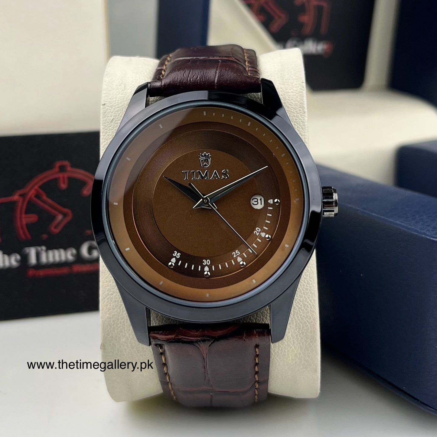 Stylish Leather Strap Watch TS-K70999