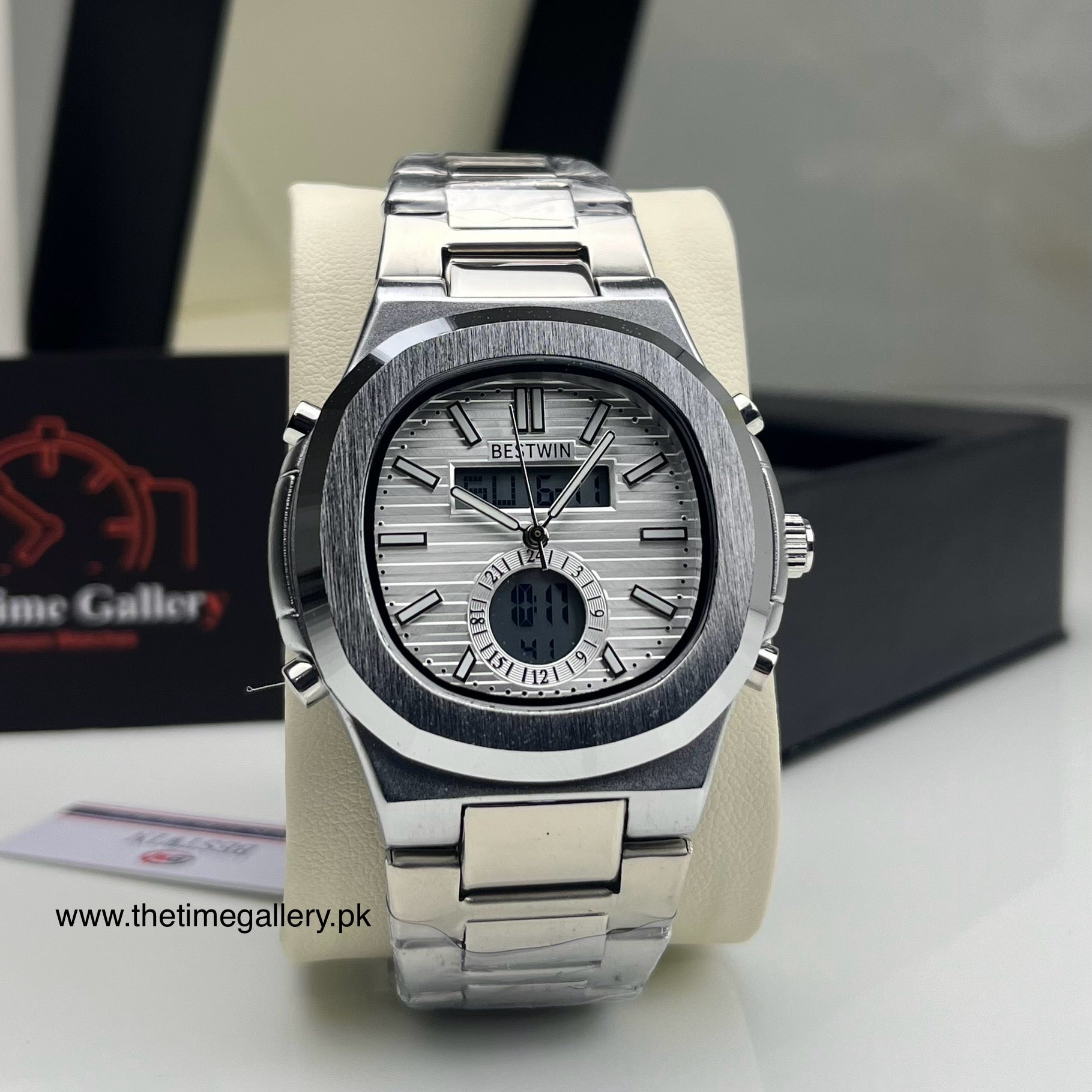Chain Watch for Men BW-118 Dual Time – The Time Gallery