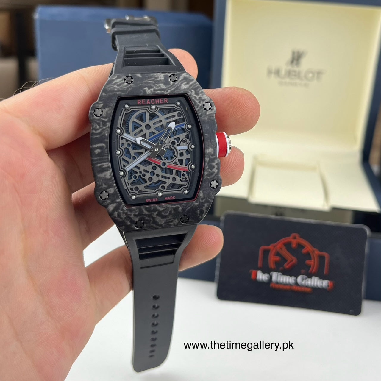 Stylish Silicone Rubber Strap Watch RE-3338