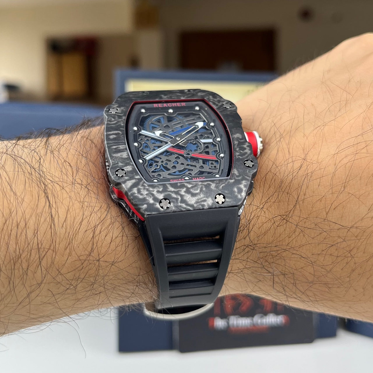 Stylish Silicone Rubber Strap Watch RE-3338