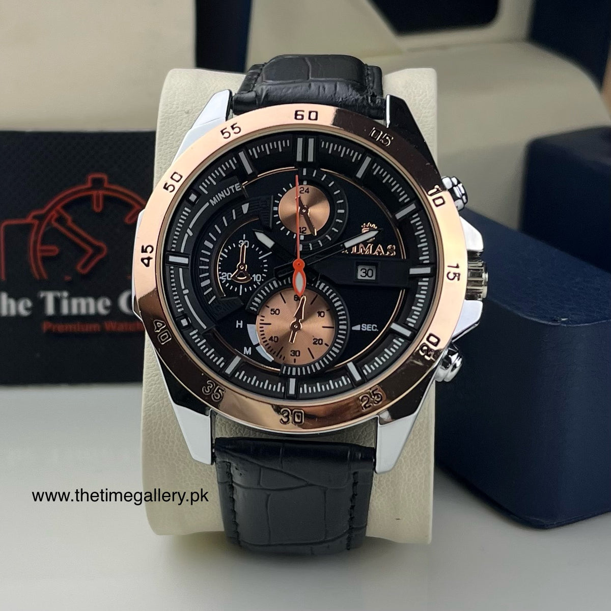 Stylish Leather Strap Watch TS-K6958