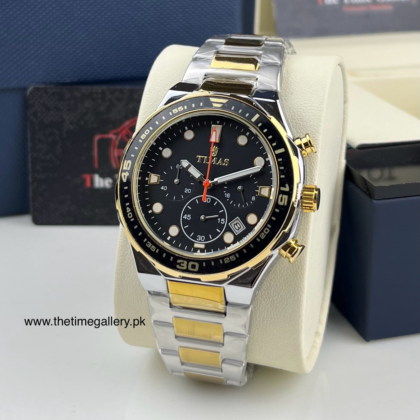 Chronograph Men’s Watch – Black Dial | Premium Stainless Steel TC-8246