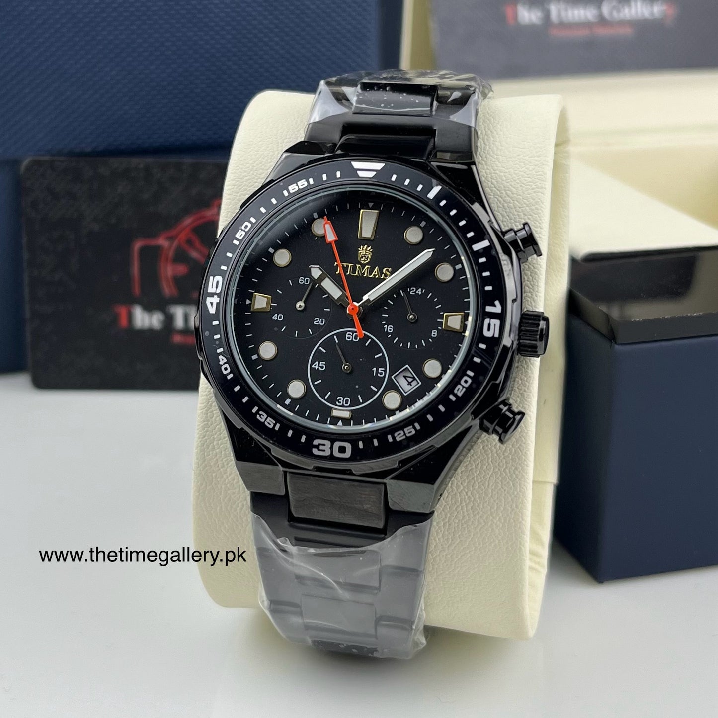 Chronograph Men’s Watch – Black Dial | Premium Stainless Steel TC-8246