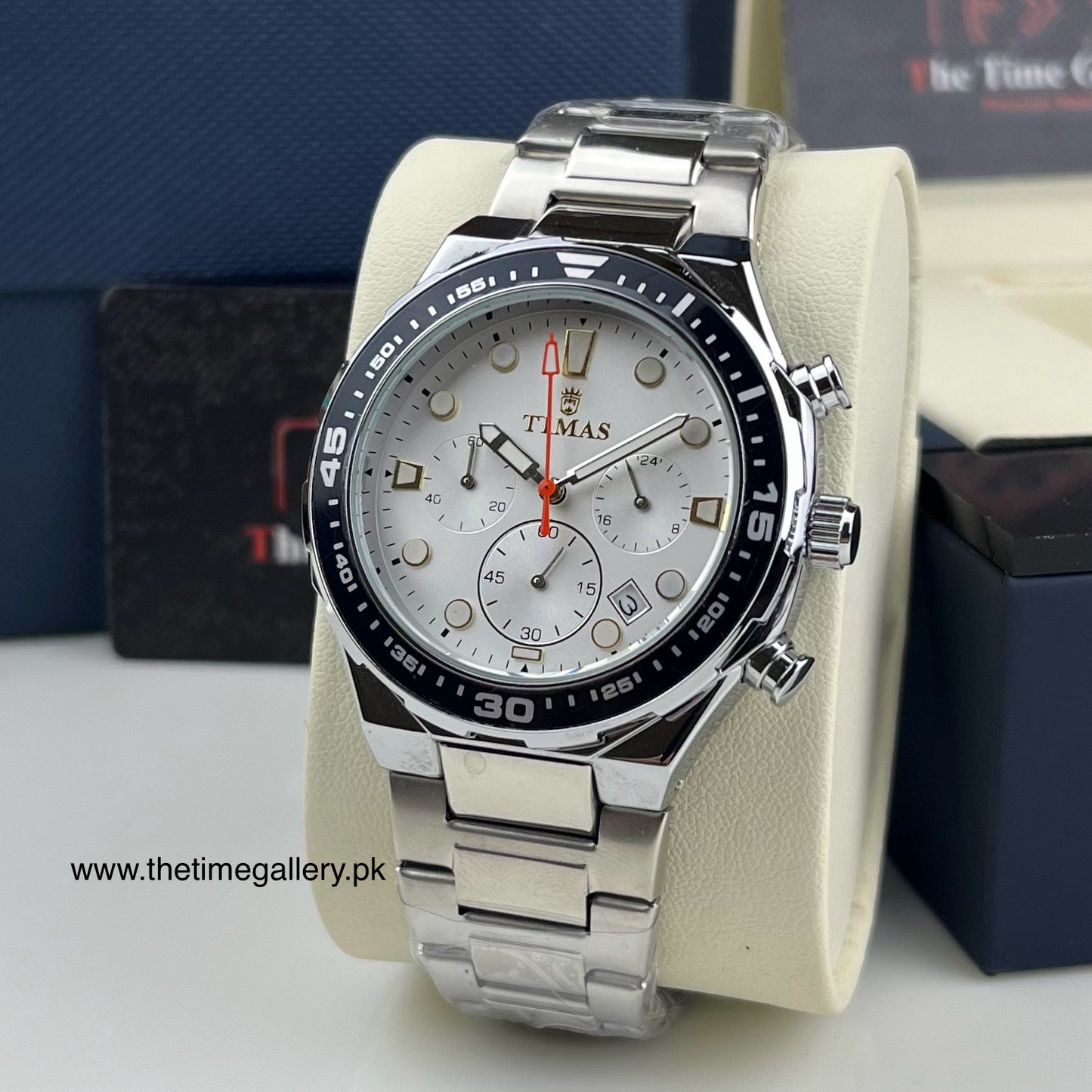 Chronograph Men’s Watch – Black Dial | Premium Stainless Steel TC-8246