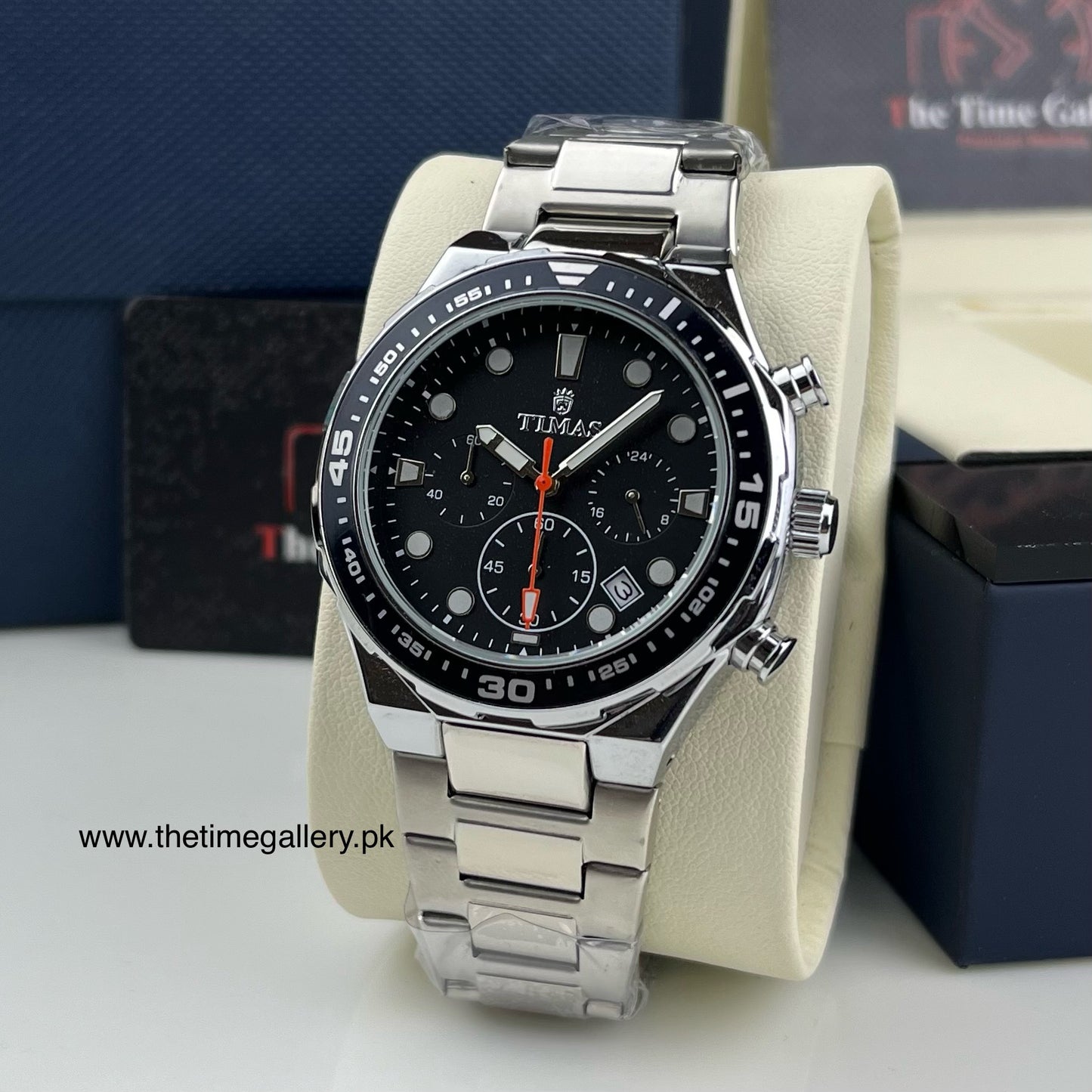 Chronograph Men’s Watch – Black Dial | Premium Stainless Steel TC-8246