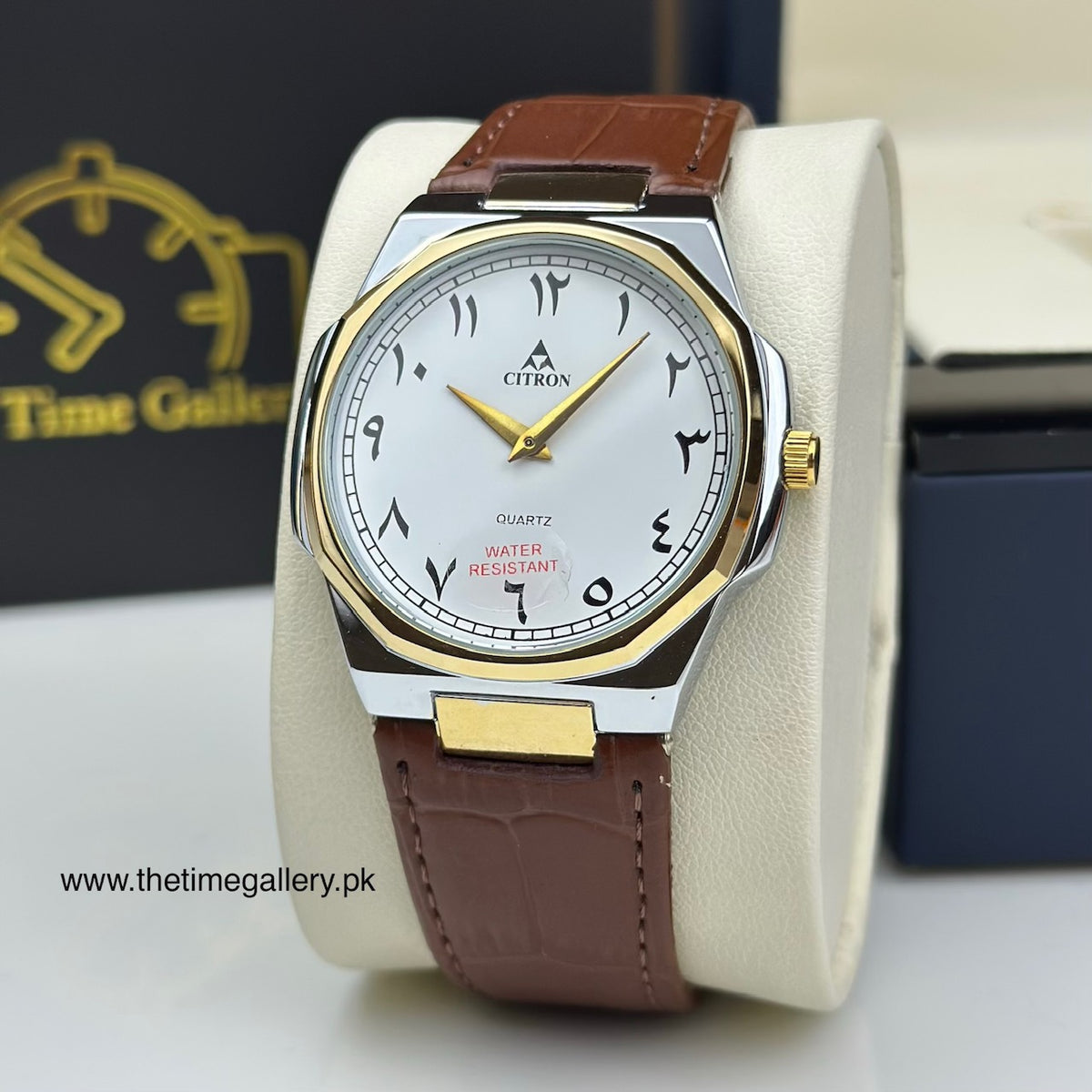 Stylish Leather Strap Watch CR-4010L