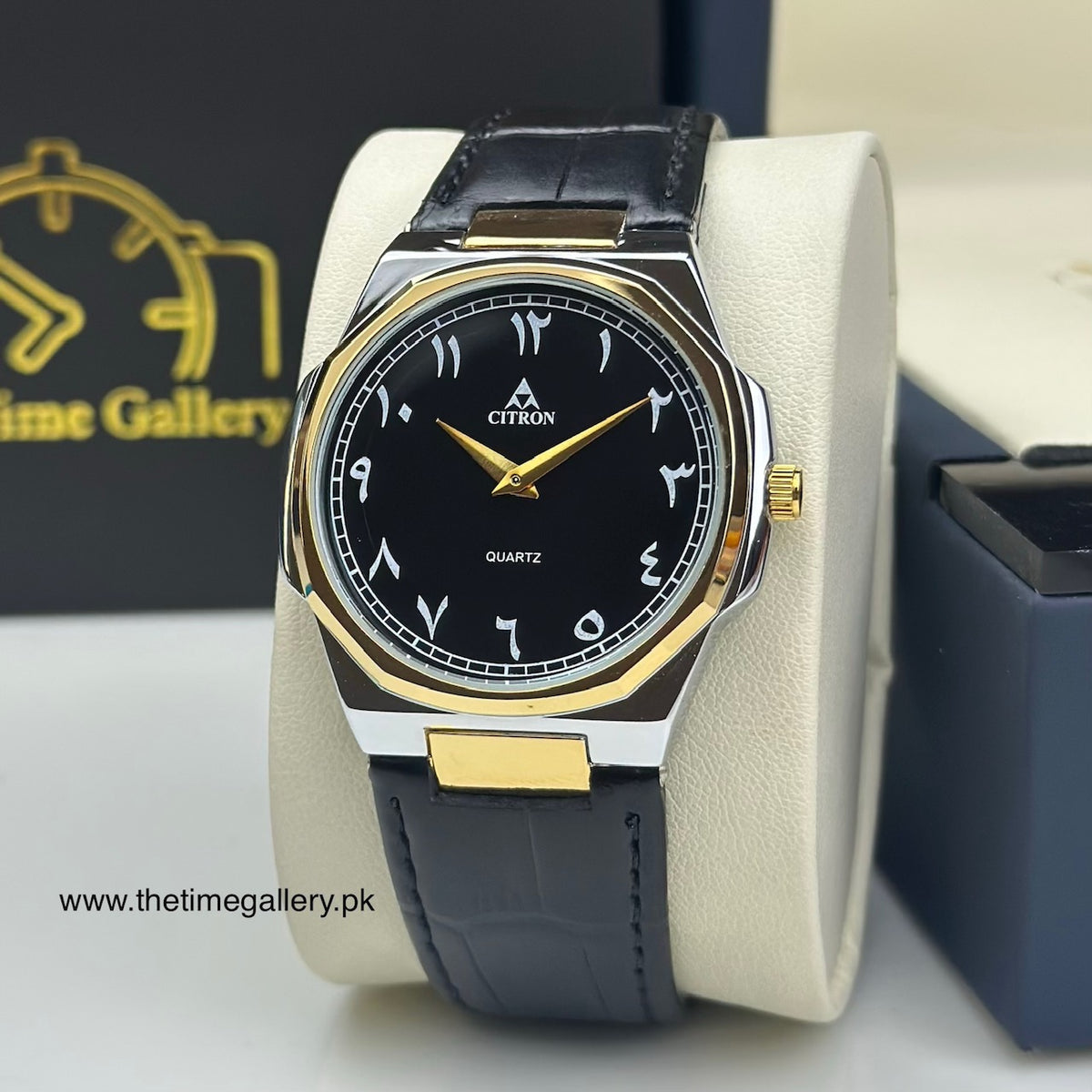Stylish Leather Strap Watch CR-4010L
