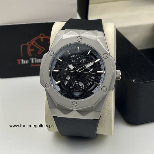 Hublot Geneve Leather Strap Watch HB-094