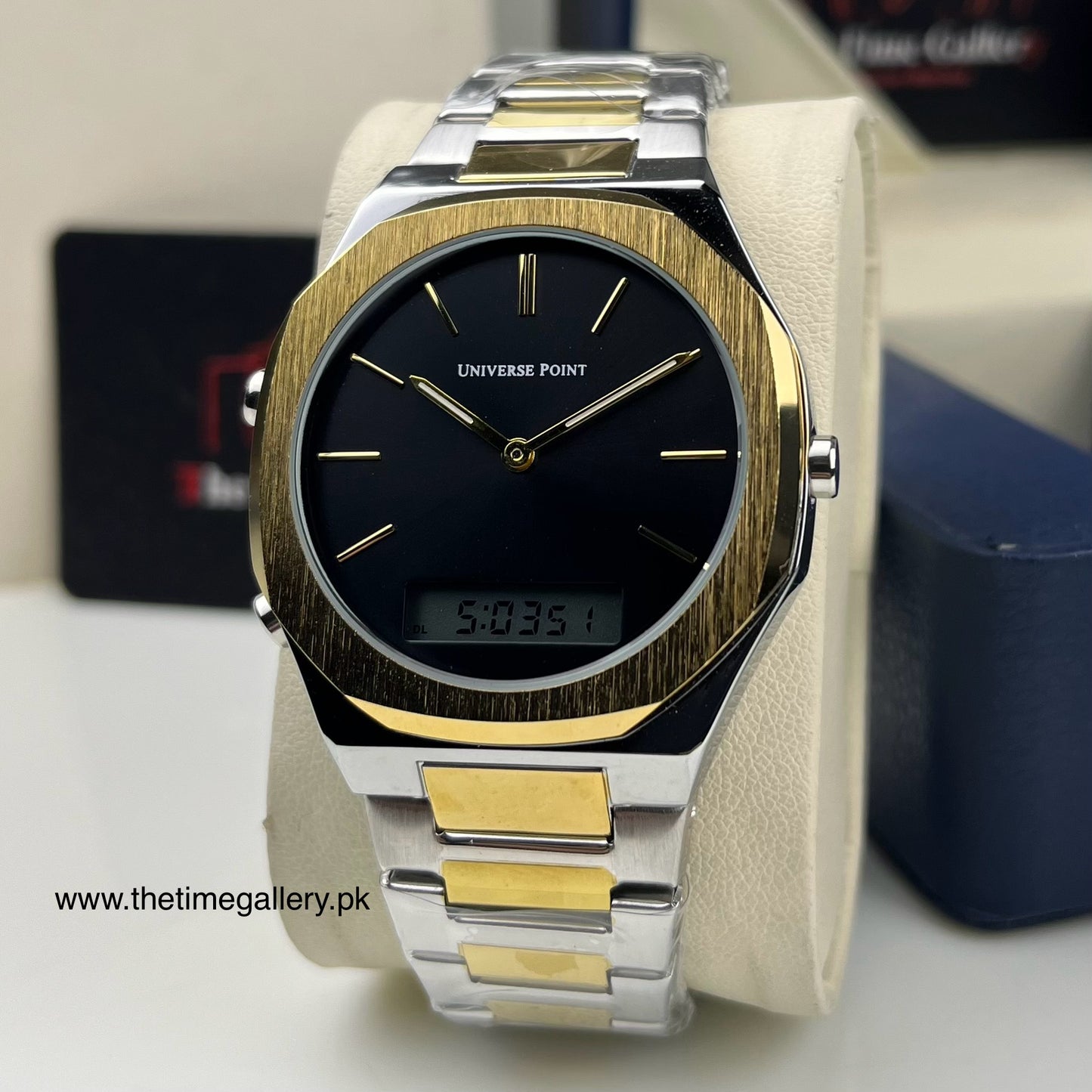 Dual Time Chain Watch for Men DT-3949