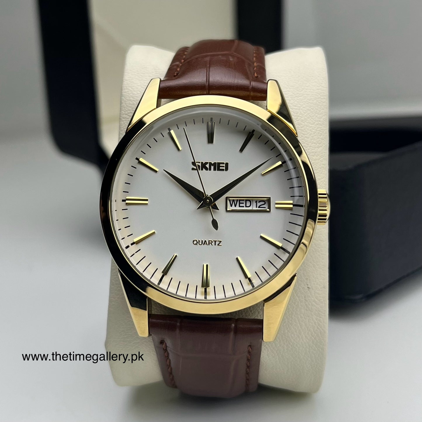 SKMEI Leather Strap Watch 9073