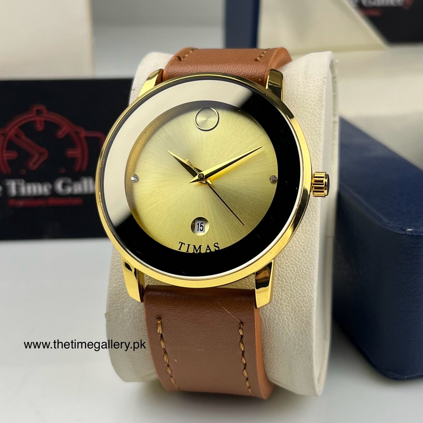 Stylish Leather Strap Watch TS-K7116