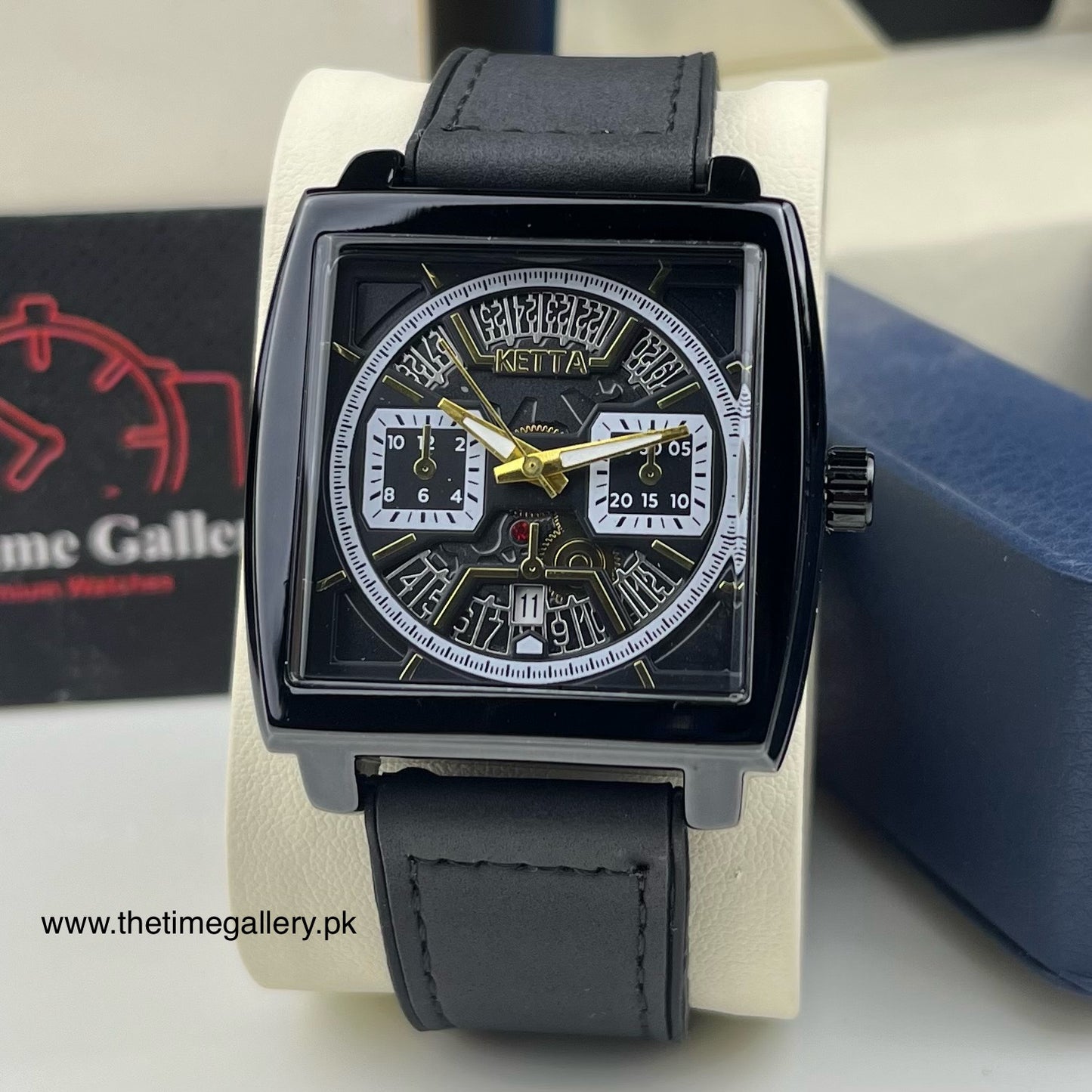 Stylish Leather Strap Watch K-G056