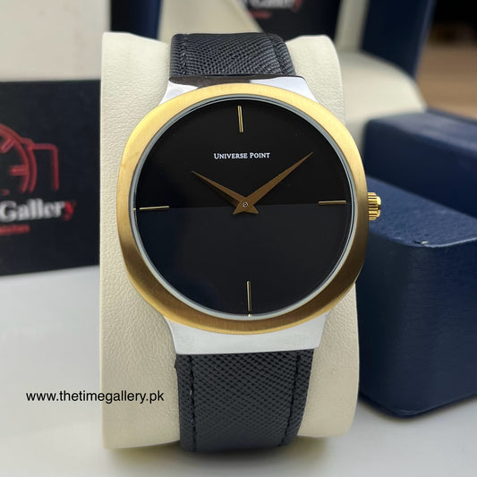 Stylish Leather Strap Watch UP-3949-2546