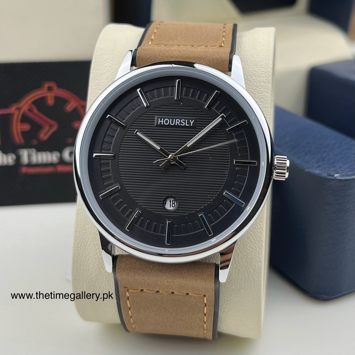 Stylish Leather Strap Watch HR-200